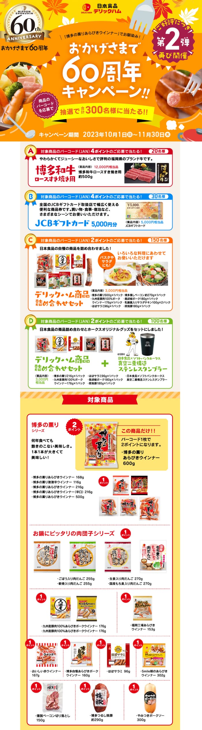 クローズド懸賞　キャンペーン　懸賞情報　懸賞ブログ　日本食品