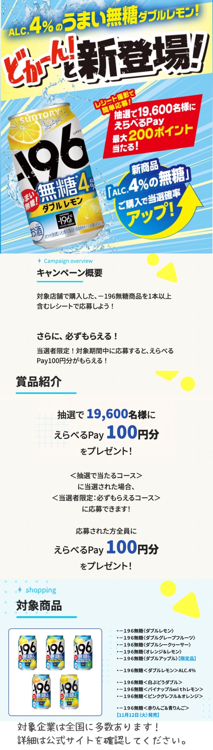 クローズド懸賞　キャンペーン　懸賞情報　懸賞ブログ　ー196