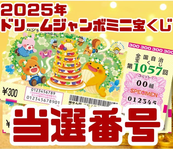 FT 2005年秋のジャンボプレゼント当選品 ドリームジャンボミニ宝くじ 当選番号 結果 2025年6月18日 第