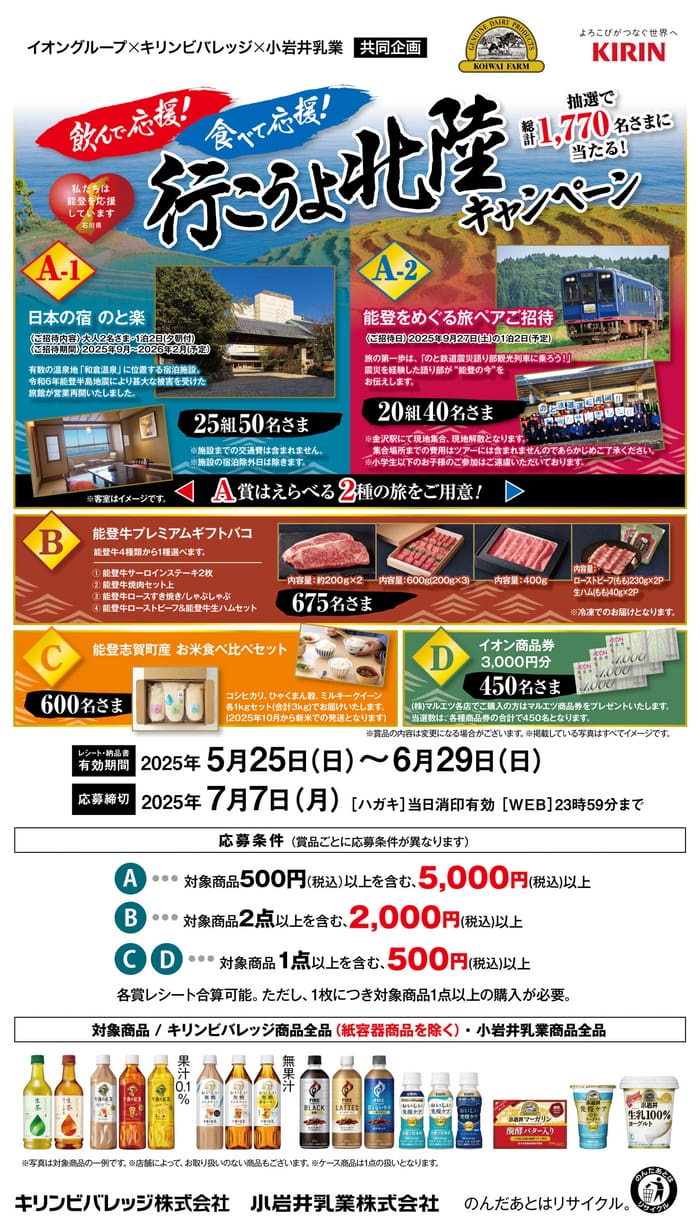 イオン　キャンペーン　懸賞　キリン　