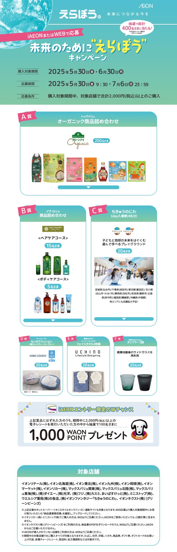 イオン　キャンペーン　懸賞　