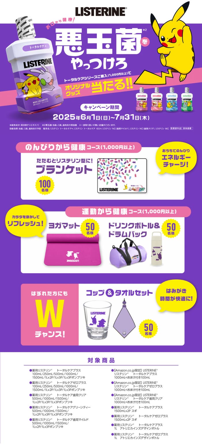 クローズド懸賞　キャンペーン　懸賞情報　懸賞ブログ　リステリン