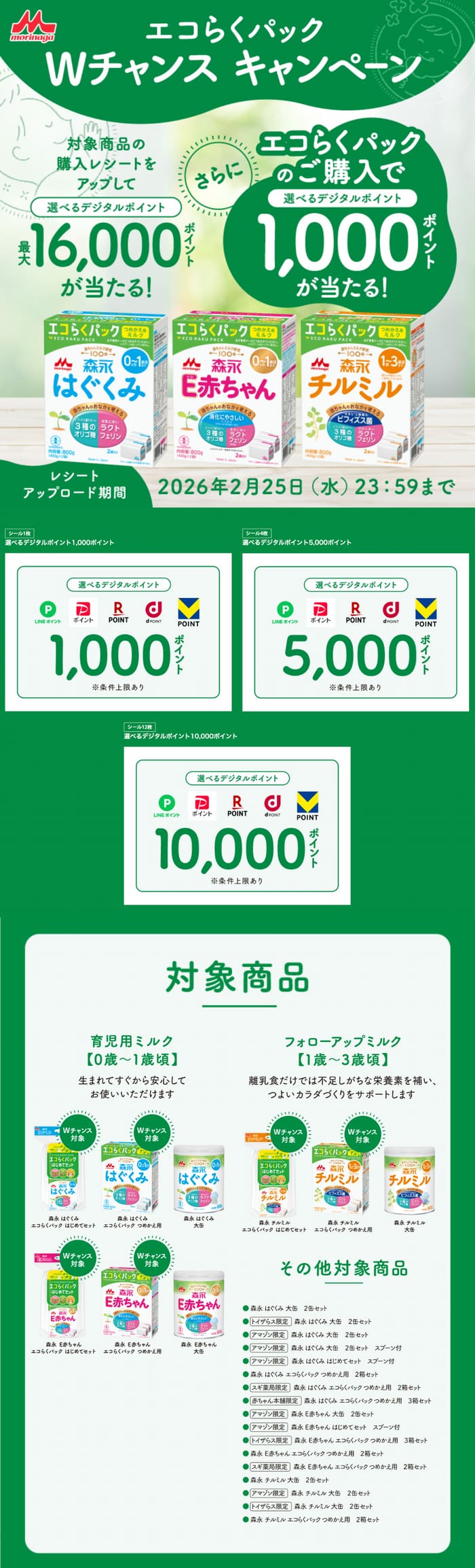 クローズド懸賞　キャンペーン　懸賞情報　懸賞ブログ　森永　ミルク