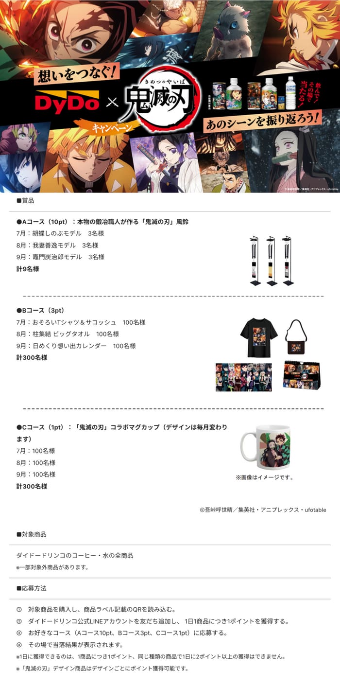 クローズド懸賞　キャンペーン　懸賞情報　懸賞ブログ　ダイドー