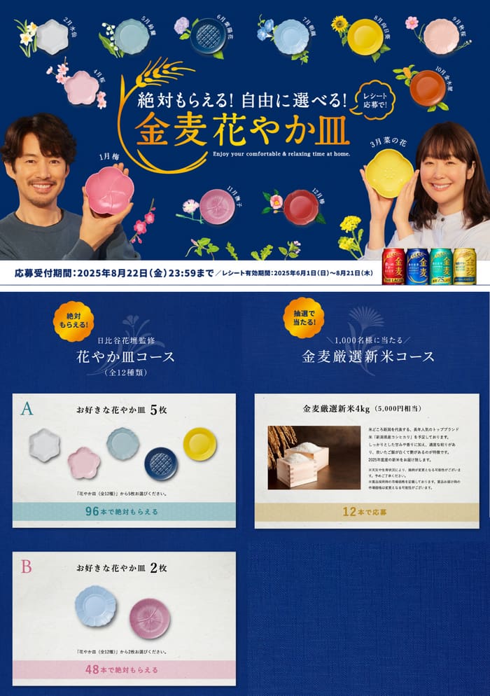 クローズド懸賞　キャンペーン　懸賞情報　懸賞ブログ　金麦
