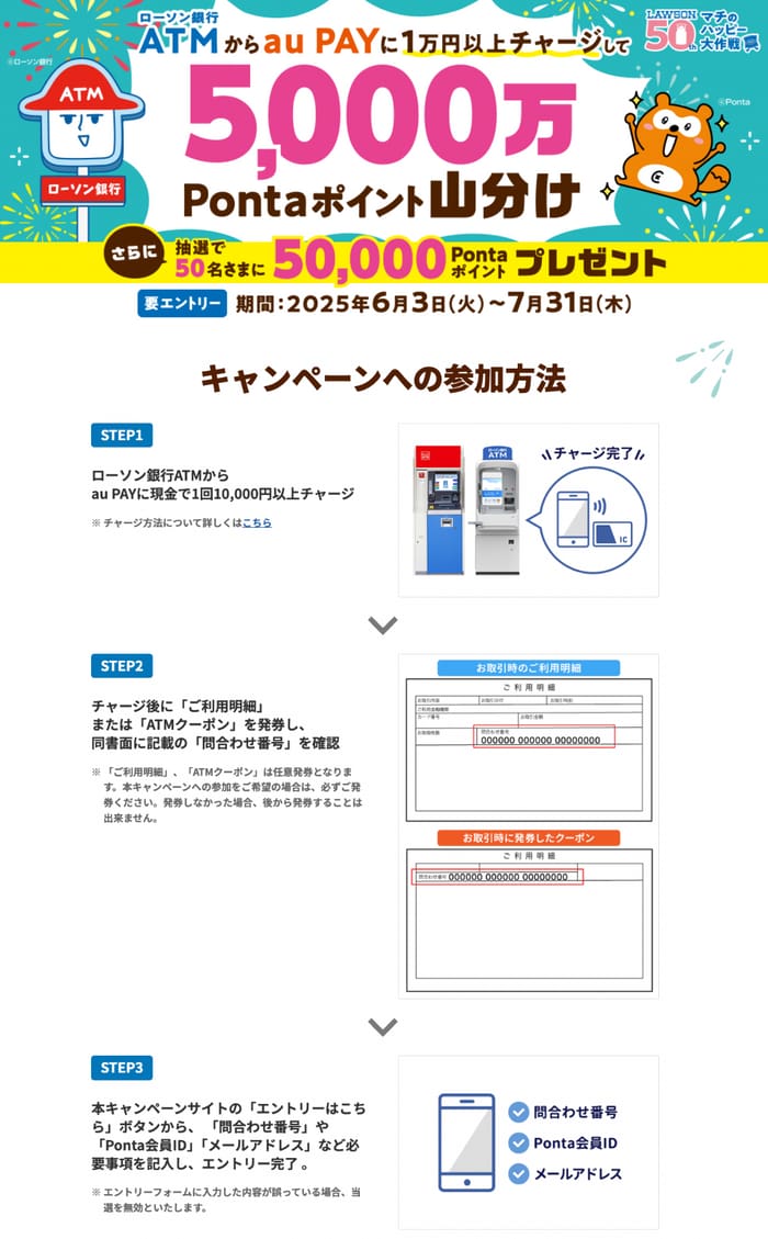 クローズド懸賞　キャンペーン　懸賞情報　懸賞ブログ　ローソン銀行