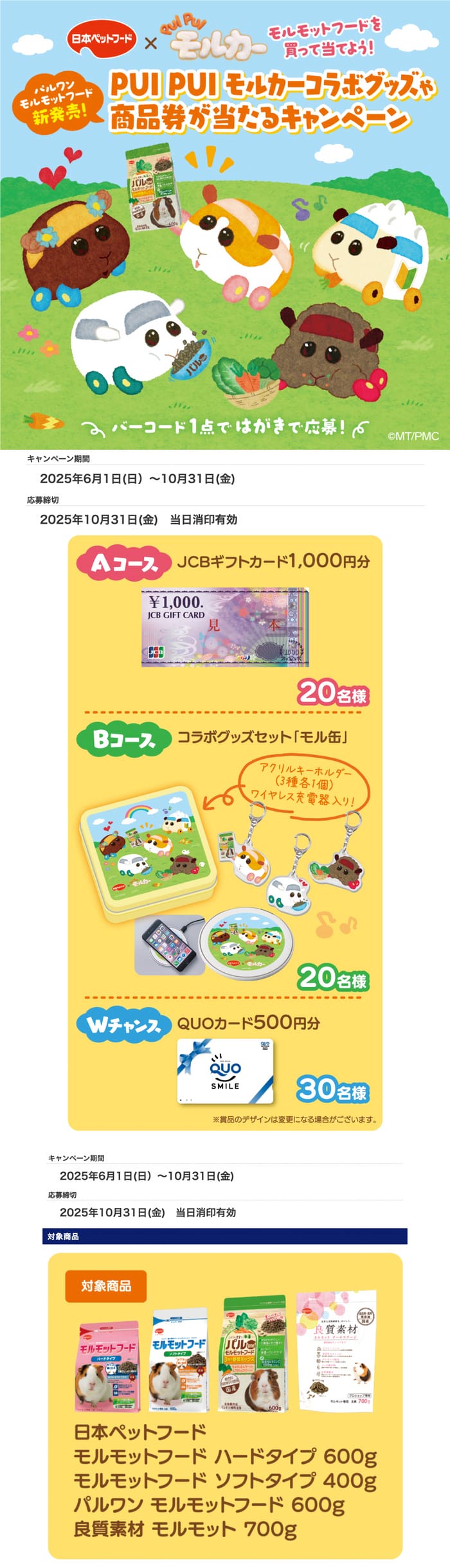 クローズド懸賞　キャンペーン　懸賞情報　懸賞ブログ モルモット