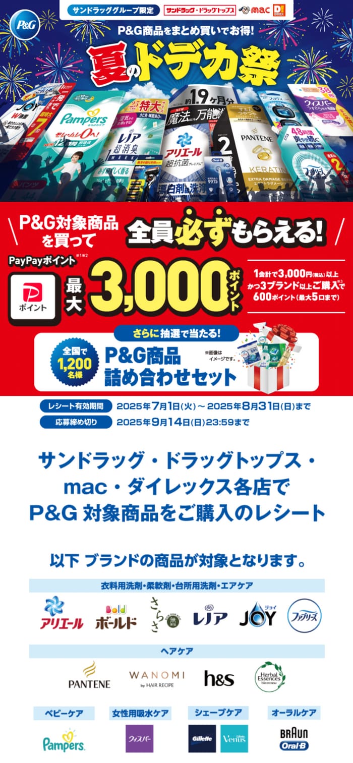 サンドラッグ　キャンペーン　懸賞　懸賞ブログ