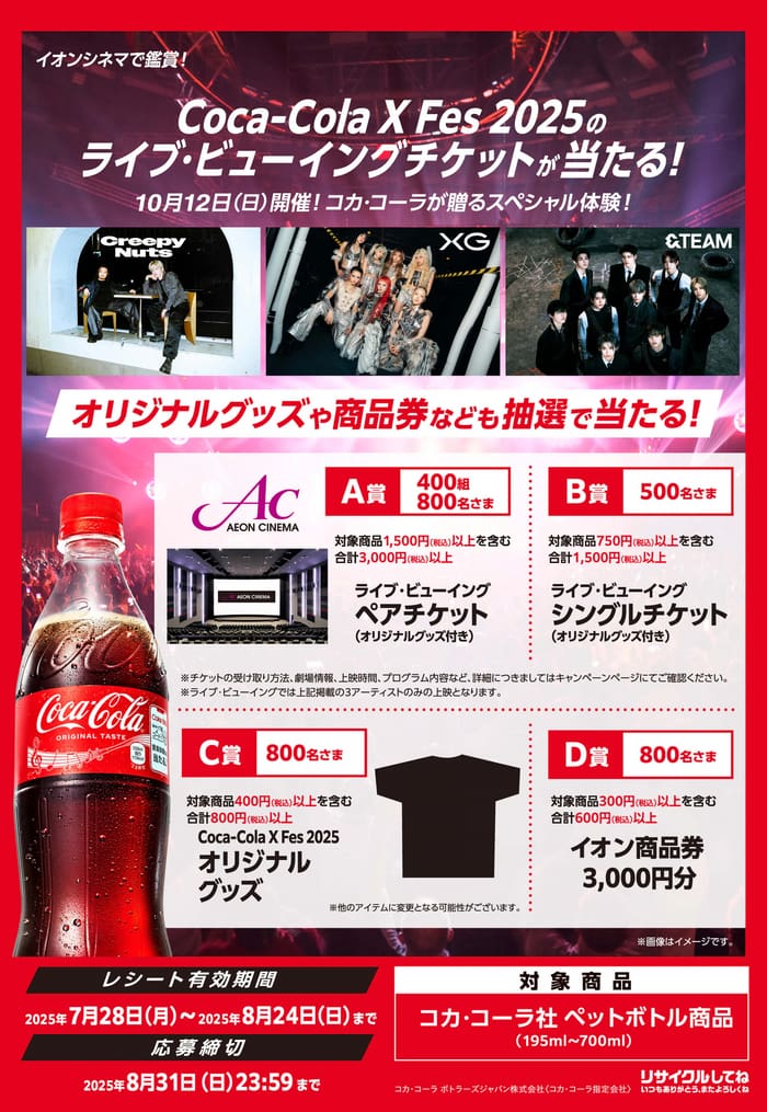 イオン　キャンペーン　懸賞　　コカコーラ