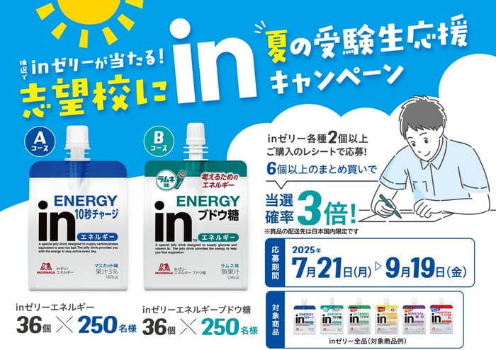 クローズド懸賞　キャンペーン　懸賞情報　懸賞ブログ inゼリー