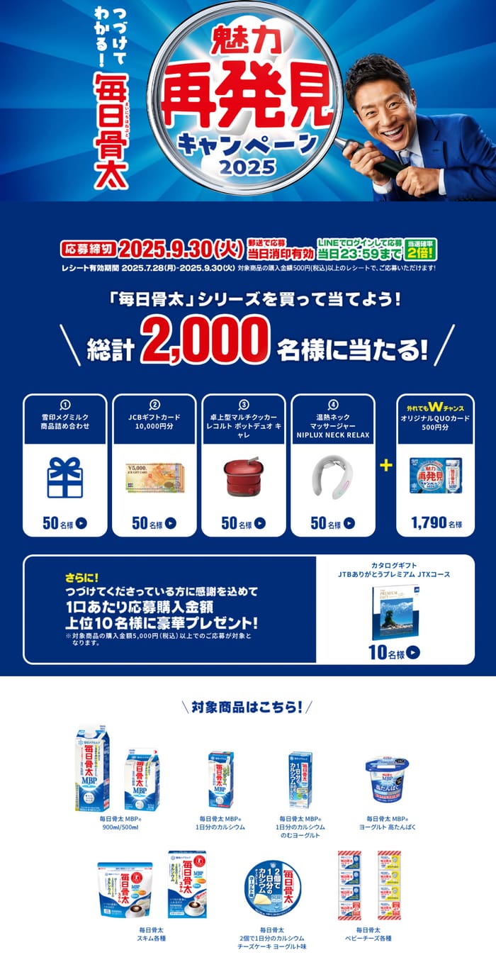 クローズド懸賞　キャンペーン　懸賞情報　懸賞ブログ　毎日骨太
