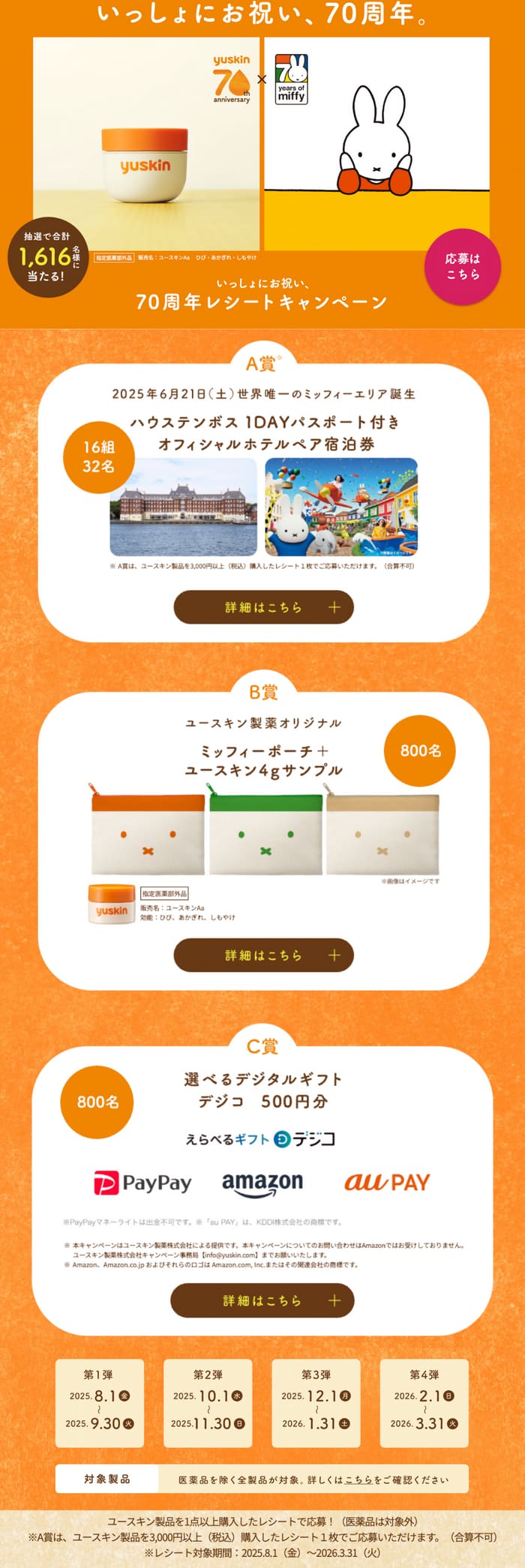 クローズド懸賞　キャンペーン　懸賞情報　懸賞ブログ　ユースキン