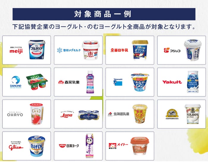 イオン　キャンペーン　懸賞　ヨーグルト