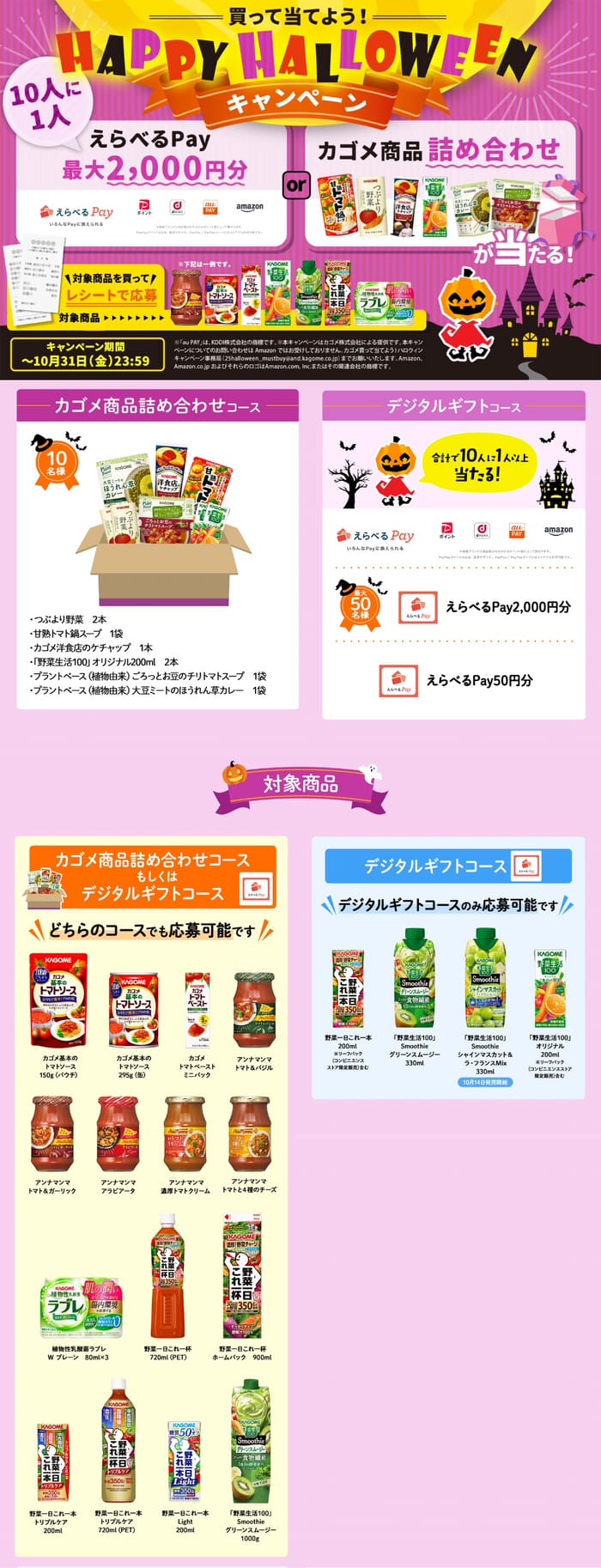 クローズド懸賞　キャンペーン　懸賞情報　懸賞ブログ　カゴメ