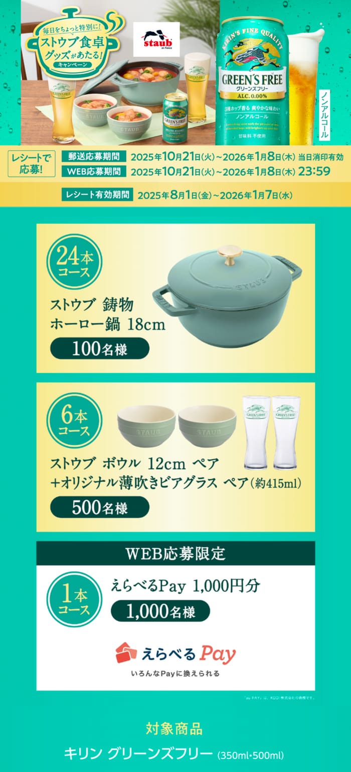 クローズド懸賞　キャンペーン　懸賞情報　懸賞ブログ　グリーンズフリー