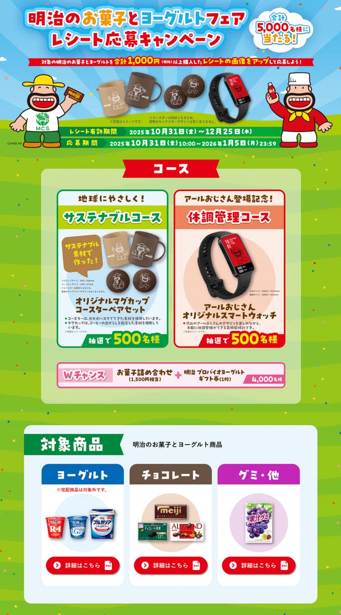 クローズド懸賞　キャンペーン　懸賞情報　懸賞ブログ　明治