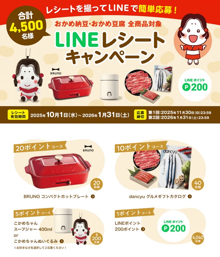 クローズド懸賞　キャンペーン　懸賞情報　懸賞ブログ　おかめ納豆