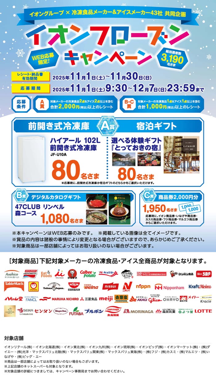 イオン　キャンペーン　懸賞　