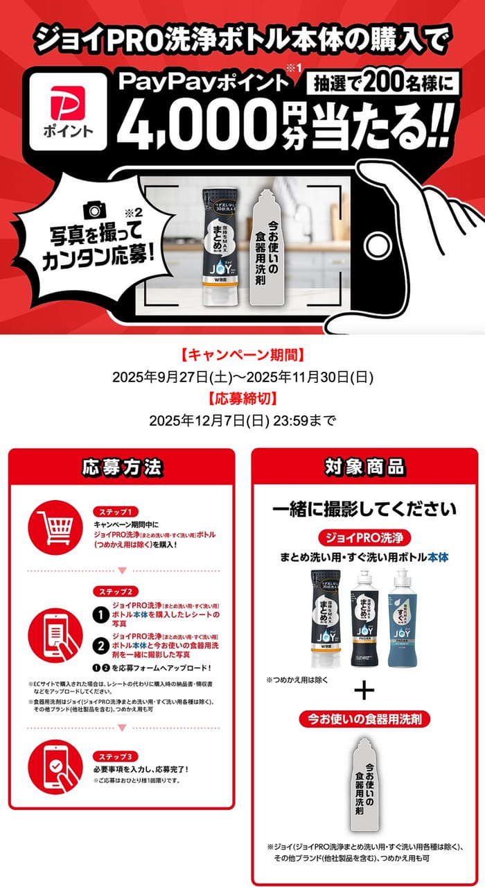 クローズド懸賞　キャンペーン　懸賞情報　懸賞ブログ ジョイ