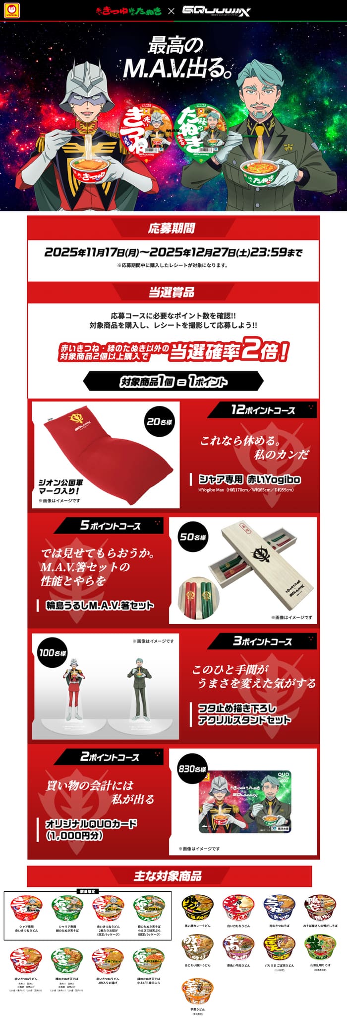 クローズド懸賞　キャンペーン　懸賞情報　懸賞ブログ　赤いきつね　緑のたぬき