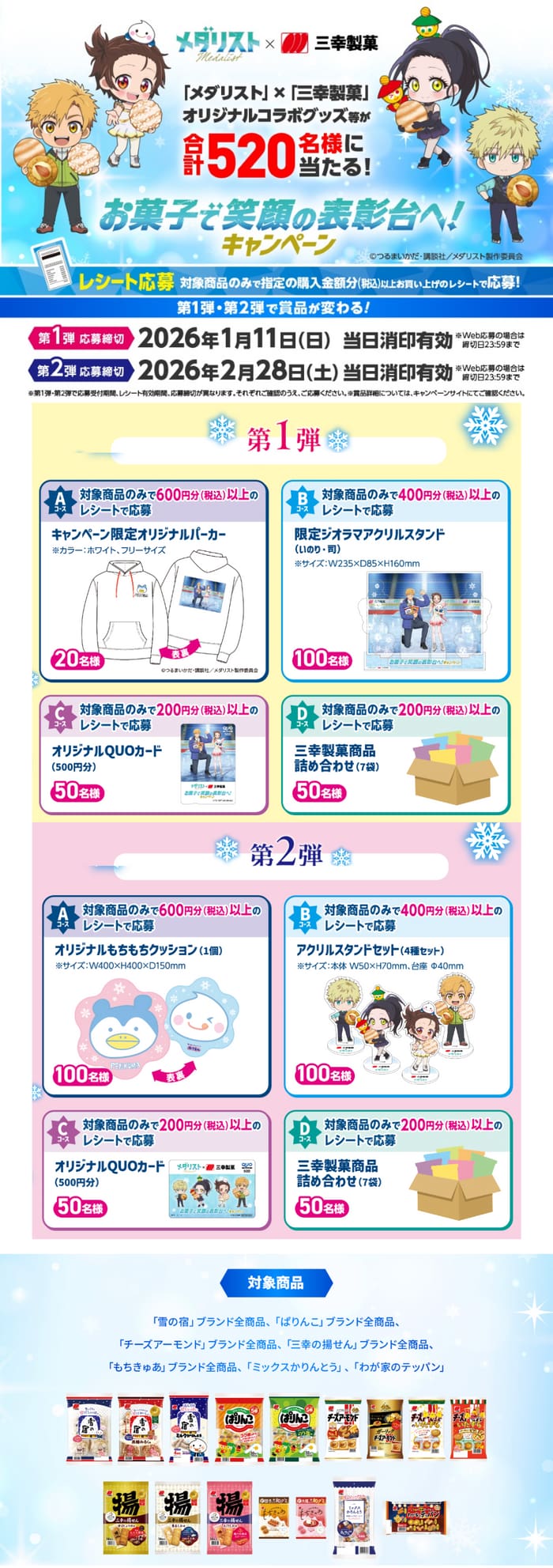 クローズド懸賞 キャンペーン 懸賞情報 懸賞ブログ 三幸製菓