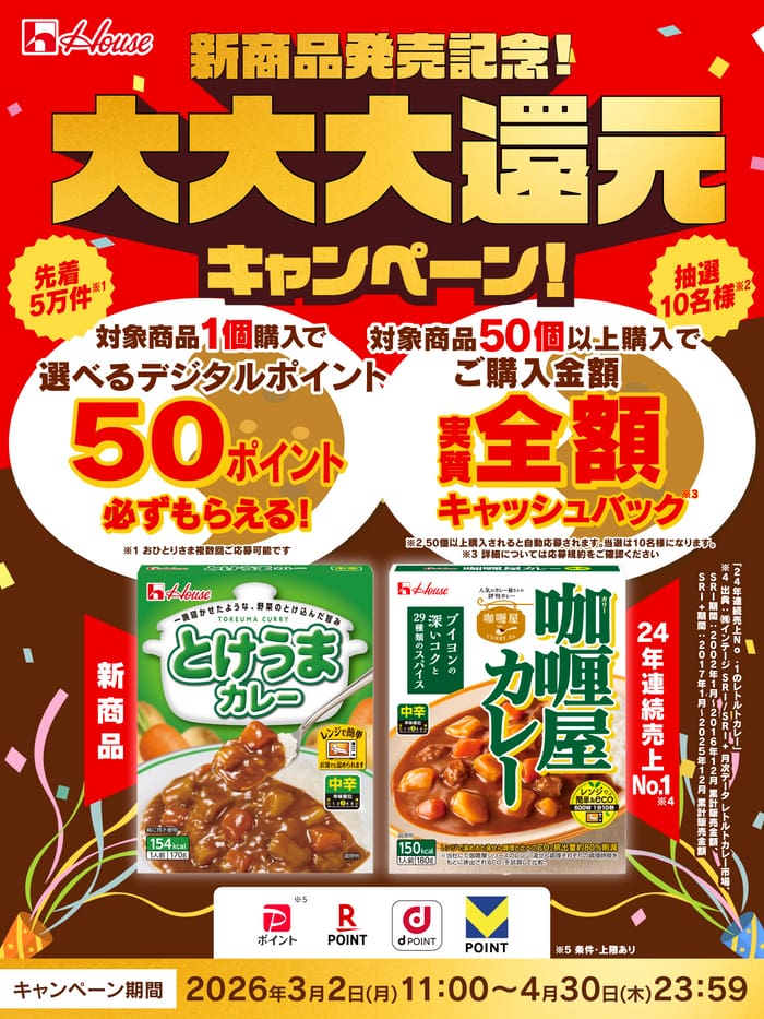 クローズド懸賞 キャンペーン 懸賞情報 懸賞ブログ ハウス食品