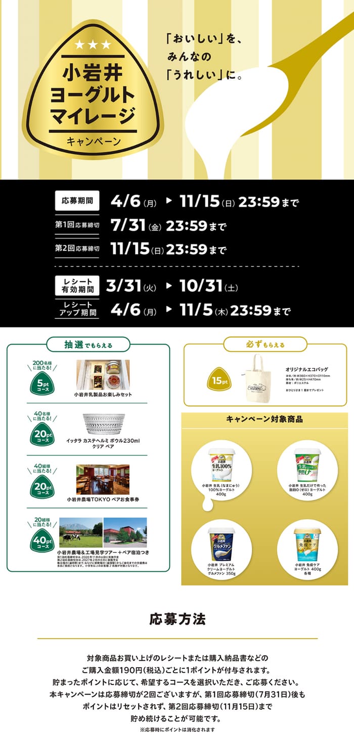 クローズド懸賞 キャンペーン 懸賞情報 懸賞ブログ 小岩井
