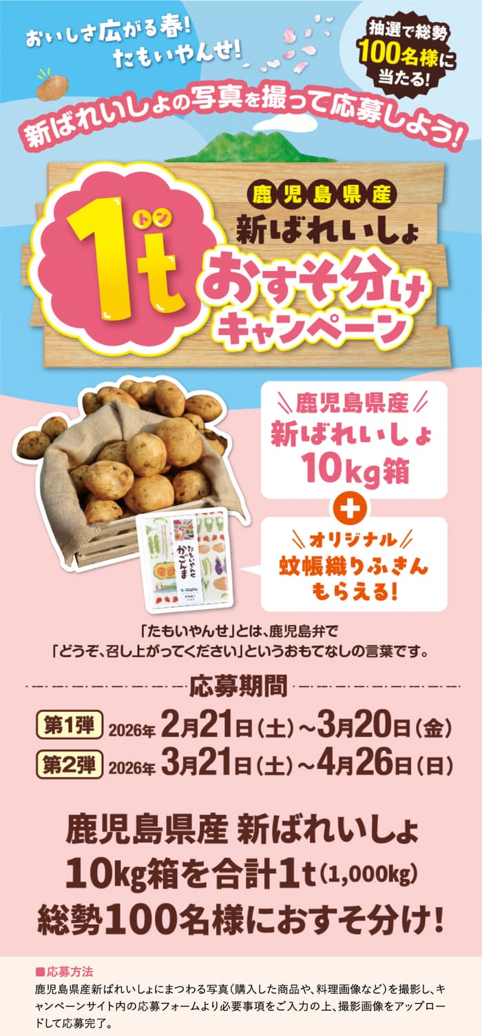 クローズド懸賞 キャンペーン 懸賞情報 懸賞ブログ 新ばれいしょ