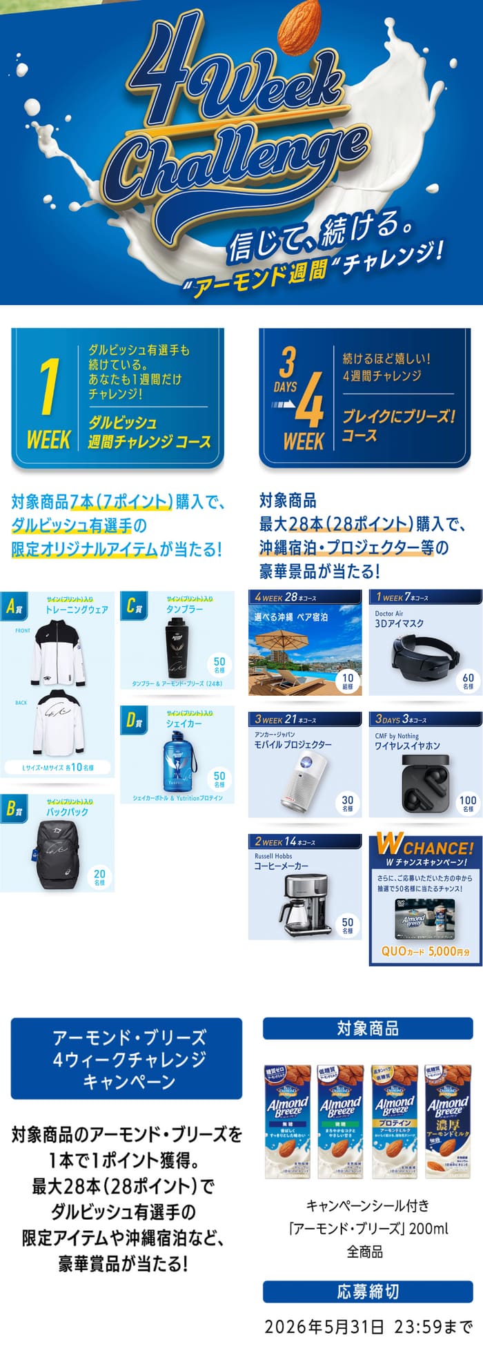 クローズド懸賞 キャンペーン 懸賞情報 懸賞ブログ アーモンドブリーズ