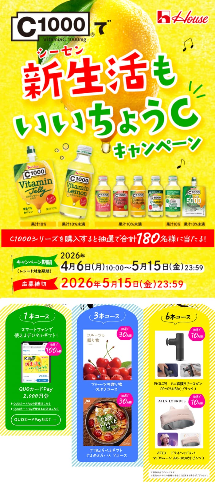 クローズド懸賞 キャンペーン 懸賞情報 懸賞ブログ C1000