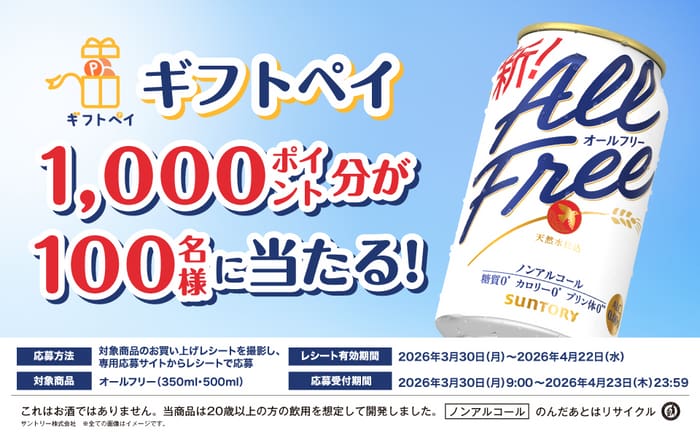 クローズド懸賞 キャンペーン 懸賞情報 懸賞ブログ オールフリー