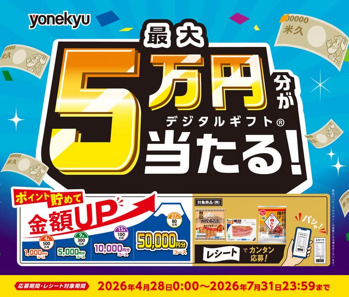 クローズド懸賞 キャンペーン 懸賞情報 懸賞ブログ 米久