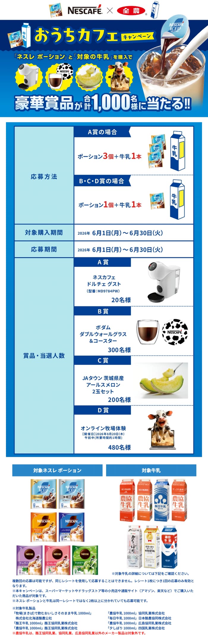 クローズド懸賞 キャンペーン 懸賞情報 懸賞ブログ ネスカフェ 全農