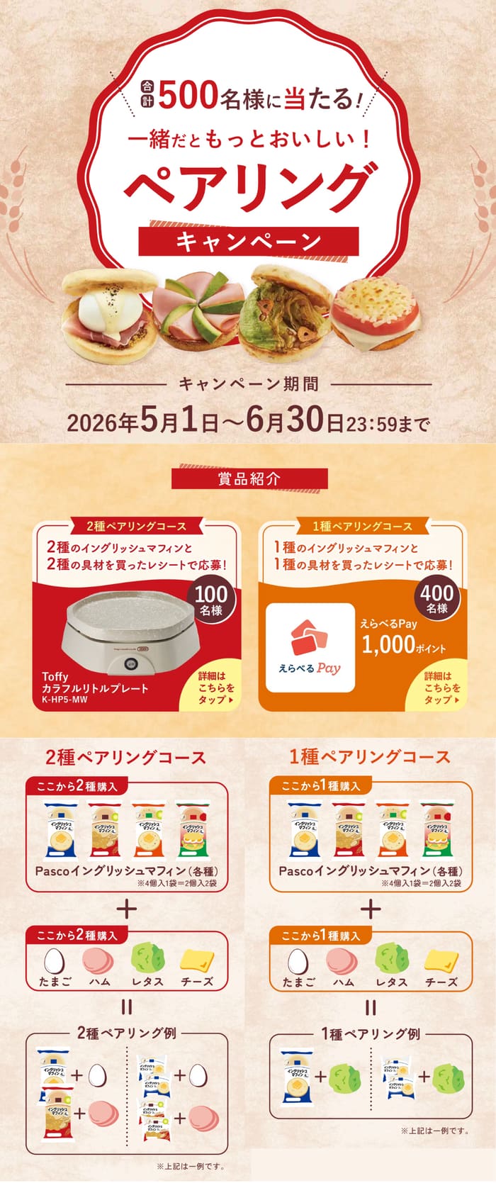 クローズド懸賞 キャンペーン 懸賞情報 懸賞ブログ イングリッシュマフィン