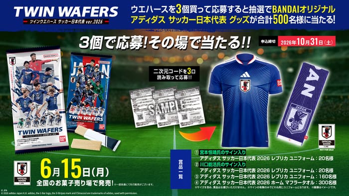 クローズド懸賞 キャンペーン 懸賞情報 懸賞ブログ バンダイ サッカー