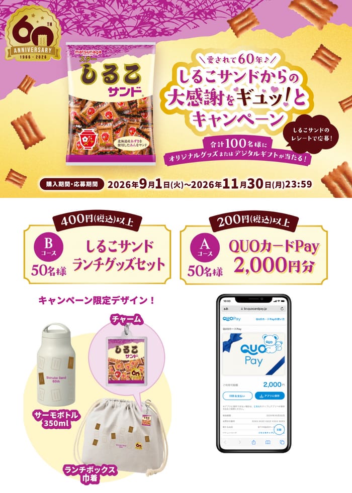クローズド懸賞 キャンペーン 懸賞情報 懸賞ブログ しるこサンド