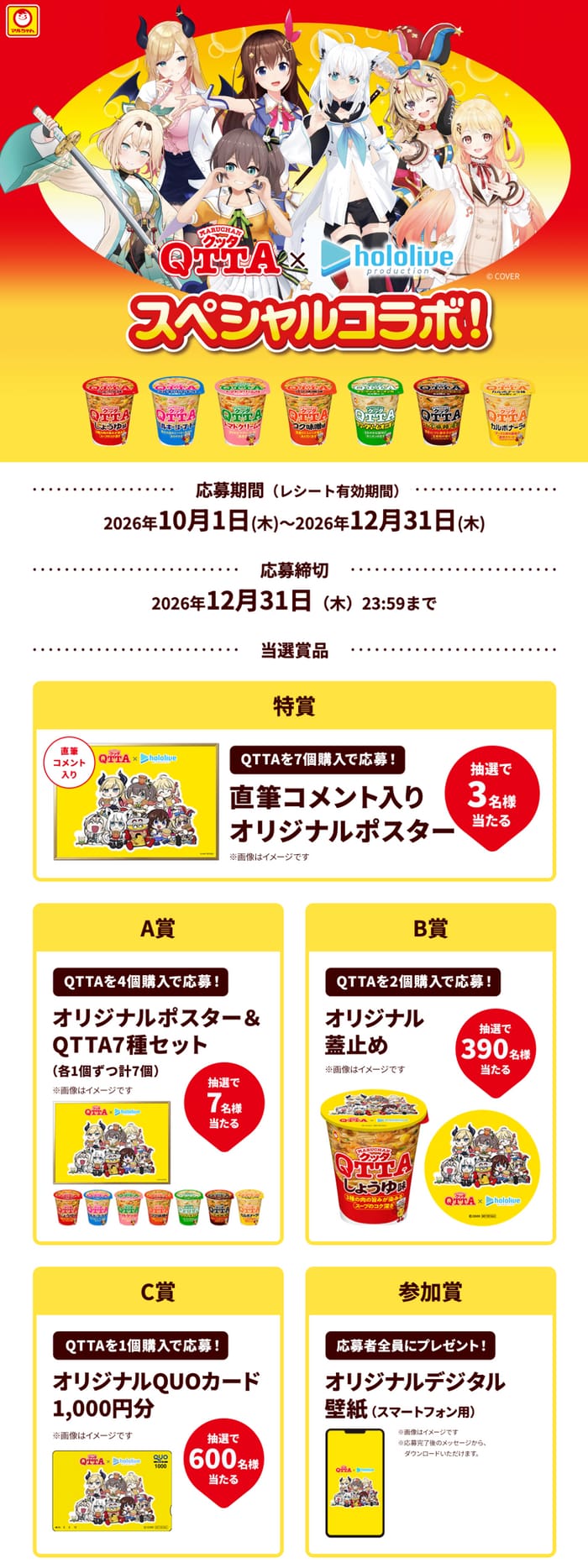 クローズド懸賞 キャンペーン 懸賞情報 懸賞ブログ QTTA